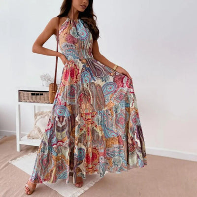 Revaya | Luftiges bedrucktes Kleid