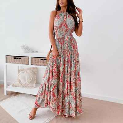 Revaya | Luftiges bedrucktes Kleid