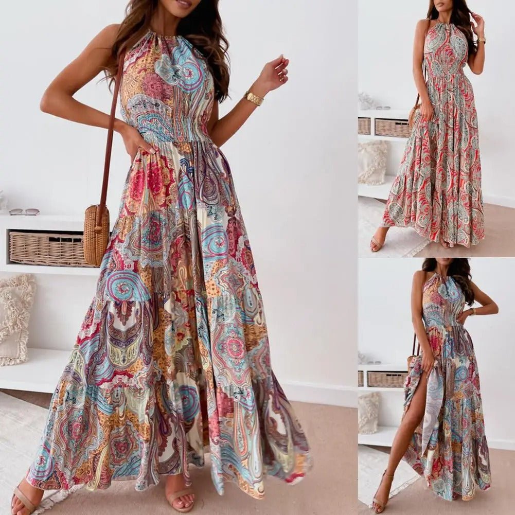Revaya | Luftiges bedrucktes Kleid