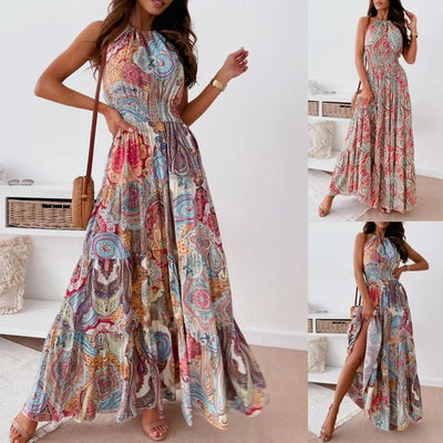 Revaya | Luftiges bedrucktes Kleid