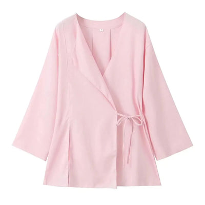 Selah | Elegantes zweiteiliges Wickeltop und Hose
