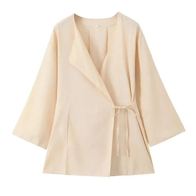 Selah | Elegantes zweiteiliges Wickeltop und Hose
