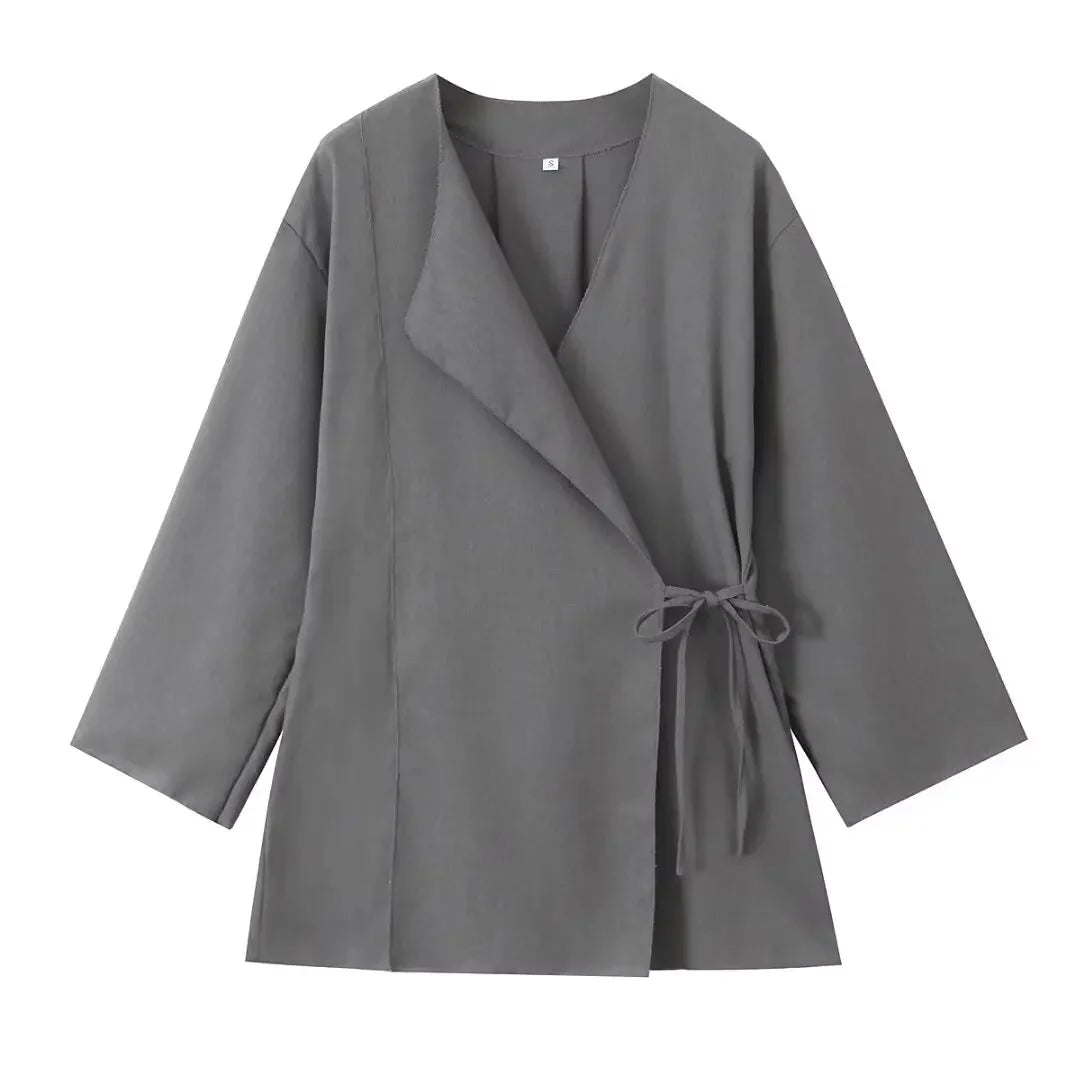 Selah | Elegantes zweiteiliges Wickeltop und Hose