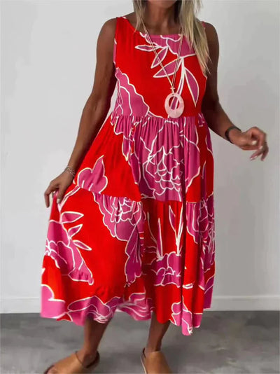 Joleen | Romantisches Kleid mit Blumendruck