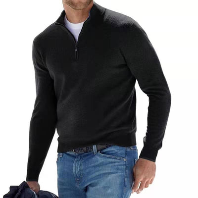 Jonathan | Lässiger Pullover mit halbem Reißverschluss