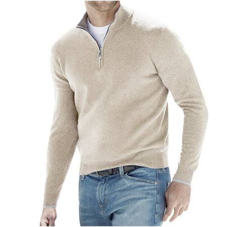 Jonathan | Lässiger Pullover mit halbem Reißverschluss