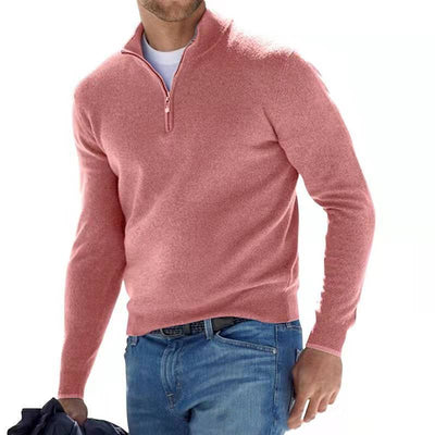 Jonathan | Lässiger Pullover mit halbem Reißverschluss