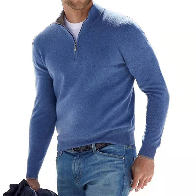 Jonathan | Lässiger Pullover mit halbem Reißverschluss