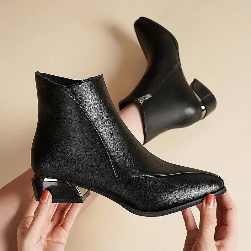 Xanthe | Stilvolle Stiefeletten mit Blockabsatz