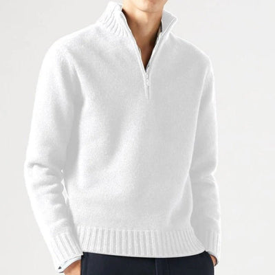 Dravion | Strickpullover mit halbem Reißverschluss