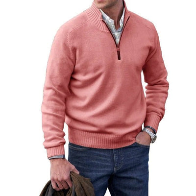 Dravion | Strickpullover mit halbem Reißverschluss