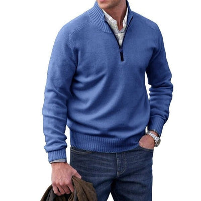 Dravion | Strickpullover mit halbem Reißverschluss