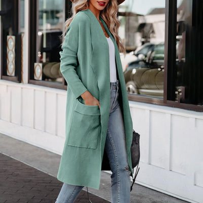 Kathrine | Kuschelige lange Strickjacke