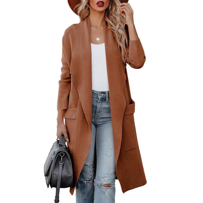 Kathrine | Kuschelige lange Strickjacke