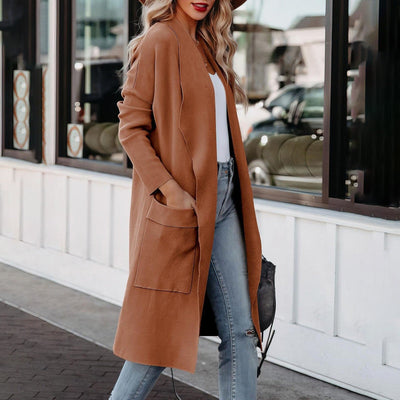 Kathrine | Kuschelige lange Strickjacke