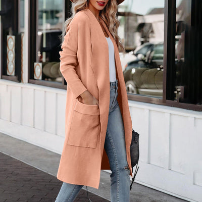 Kathrine | Kuschelige lange Strickjacke