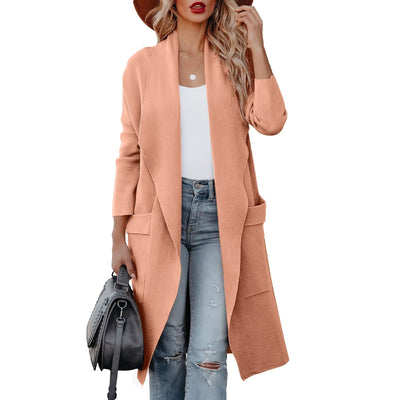 Kathrine | Kuschelige lange Strickjacke