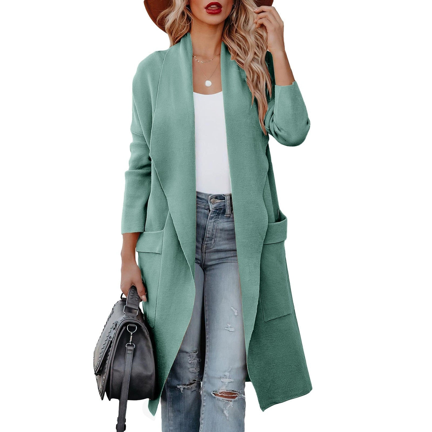 Kathrine | Kuschelige lange Strickjacke