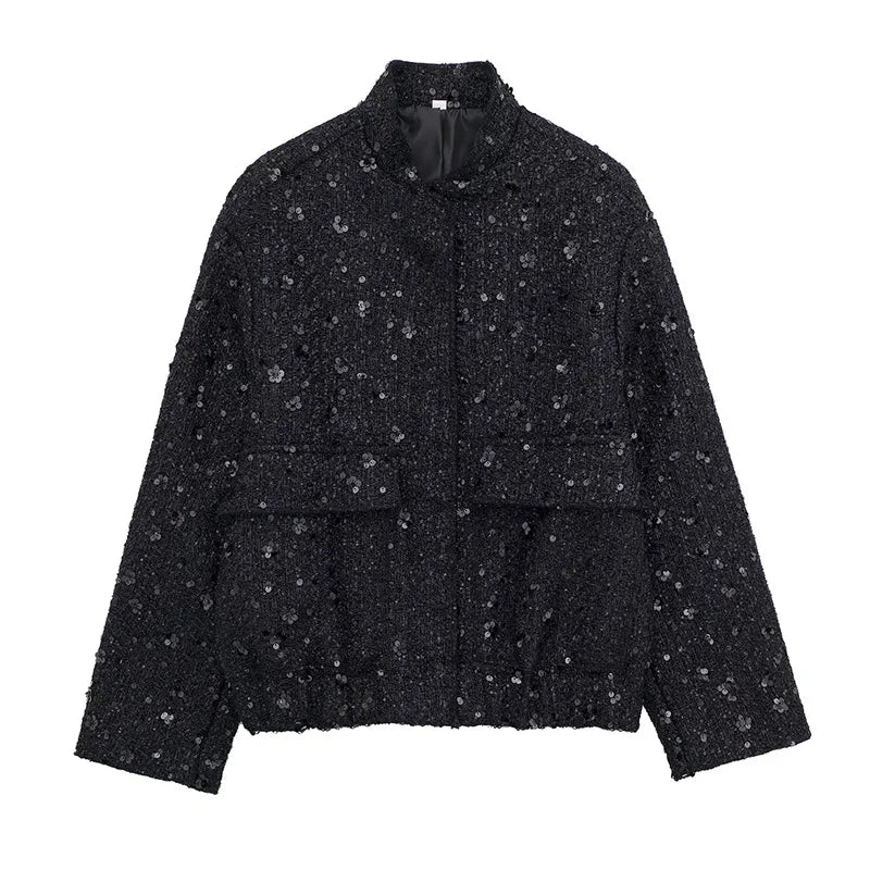 Kesia | Pailletten-Bomberjacke „Traum“