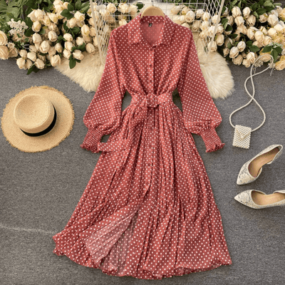 Virelune | Duskdot – Gerafftes Midikleid