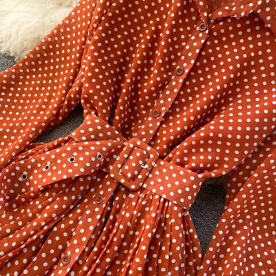 Virelune | Duskdot – Gerafftes Midikleid