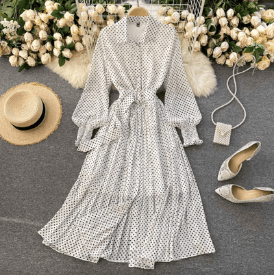 Virelune | Duskdot – Gerafftes Midikleid