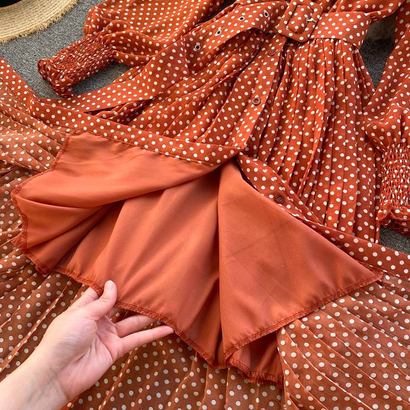 Virelune | Duskdot – Gerafftes Midikleid
