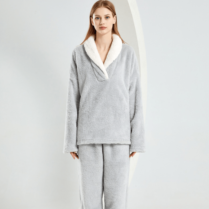 Krista | Kuscheliges, dickes Pyjama-Set