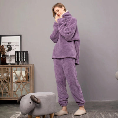 Krista | Kuscheliges, dickes Pyjama-Set
