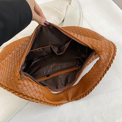 Laila | Trendy geflochtene Schultertasche