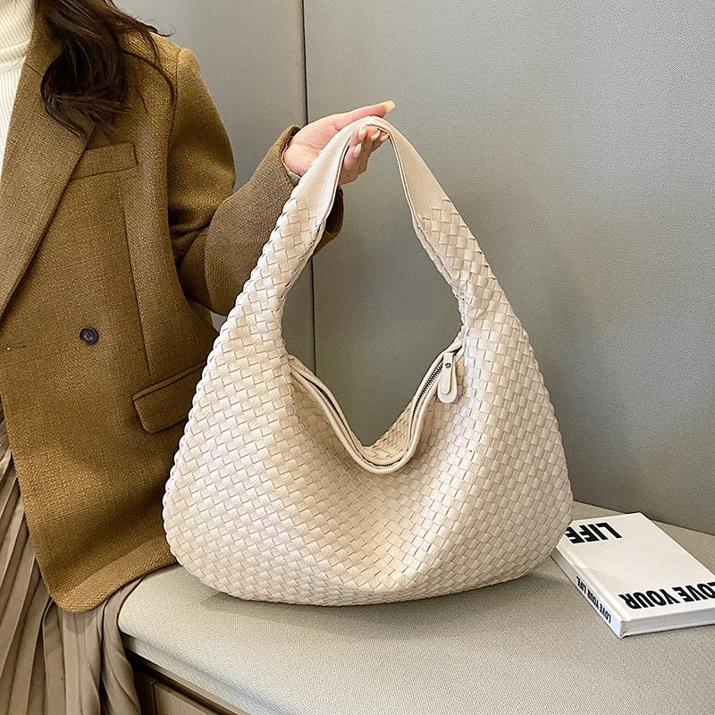 Laila | Trendy geflochtene Schultertasche