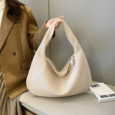 Laila | Trendy geflochtene Schultertasche