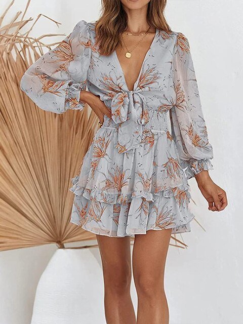 Avantra | Feminines Kleid mit Bindegürtel