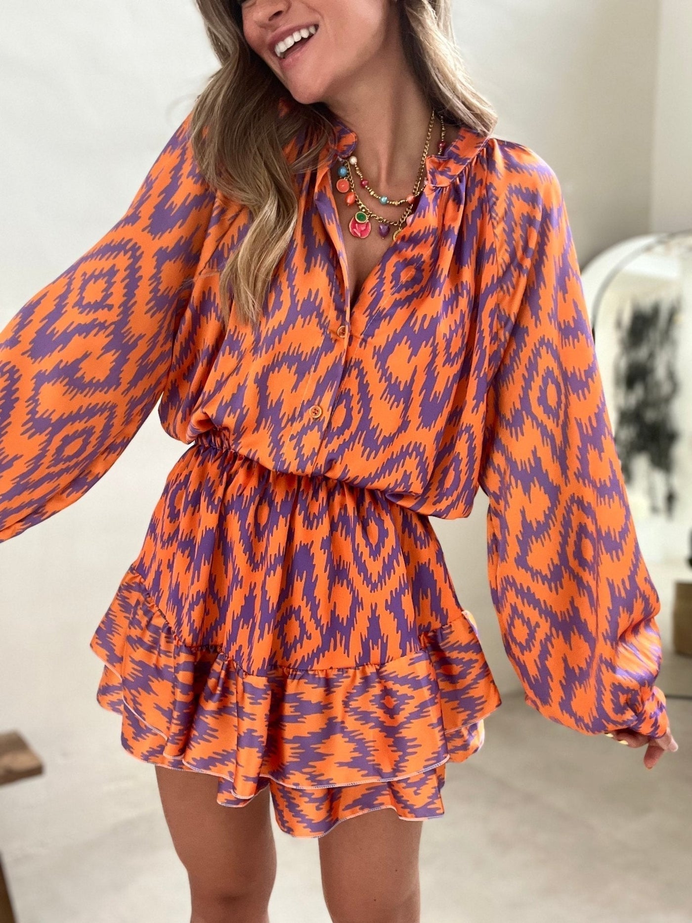 Lara | Stylischer Jumpsuit mit Azteken-Print