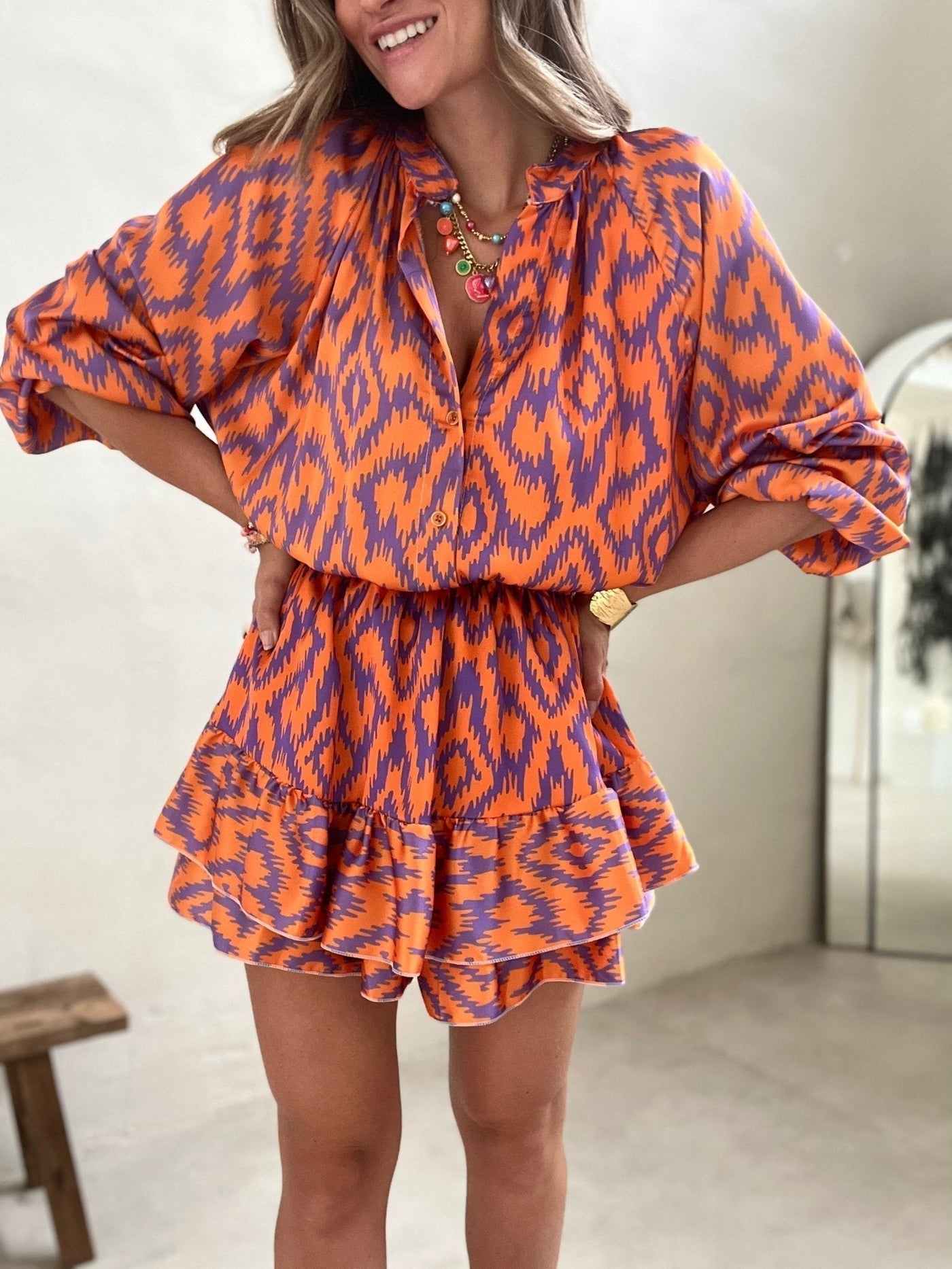 Lara | Stylischer Jumpsuit mit Azteken-Print