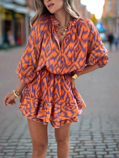 Lara | Stylischer Jumpsuit mit Azteken-Print