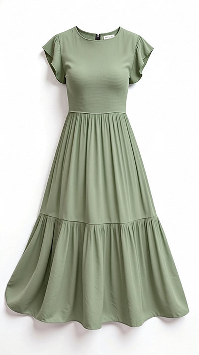 Thalienne | Gesmoktes Midikleid