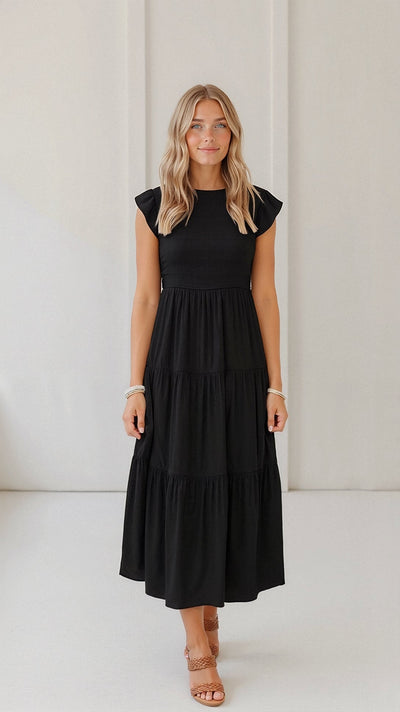 Thalienne | Gesmoktes Midikleid