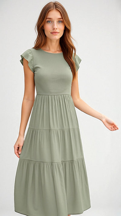 Thalienne | Gesmoktes Midikleid