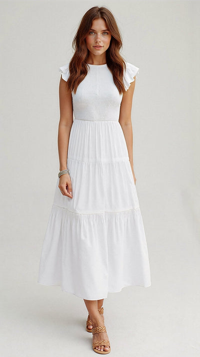 Thalienne | Gesmoktes Midikleid