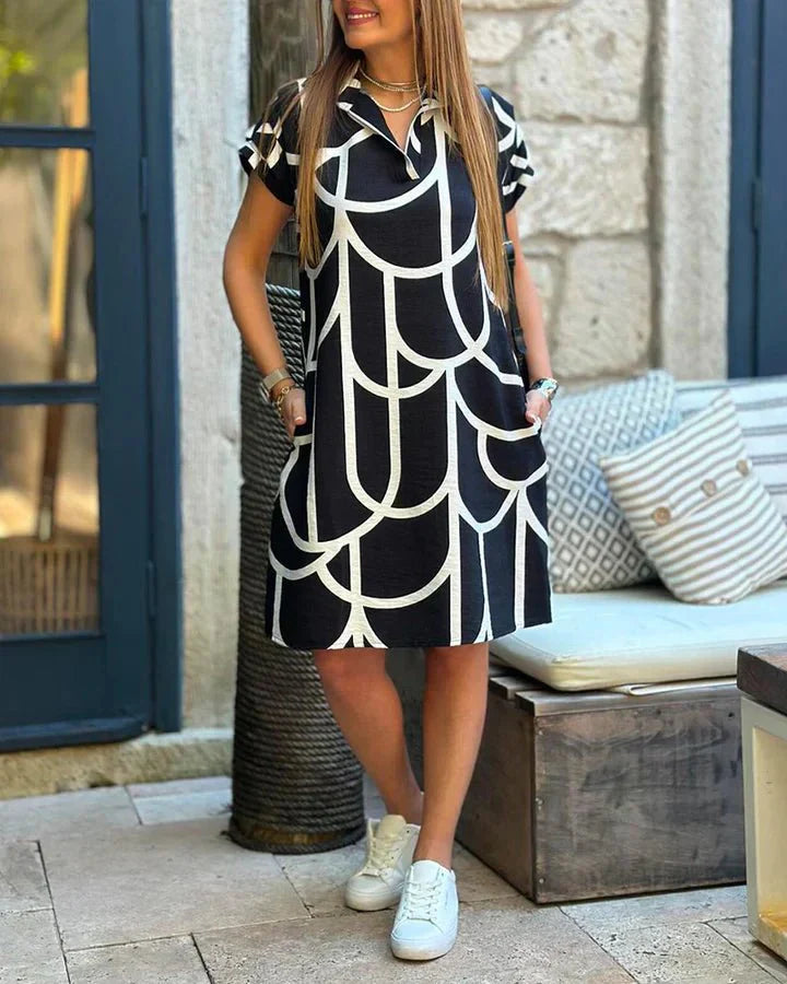 Virellyn | Bedrucktes Freizeitkleid