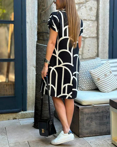 Virellyn | Bedrucktes Freizeitkleid
