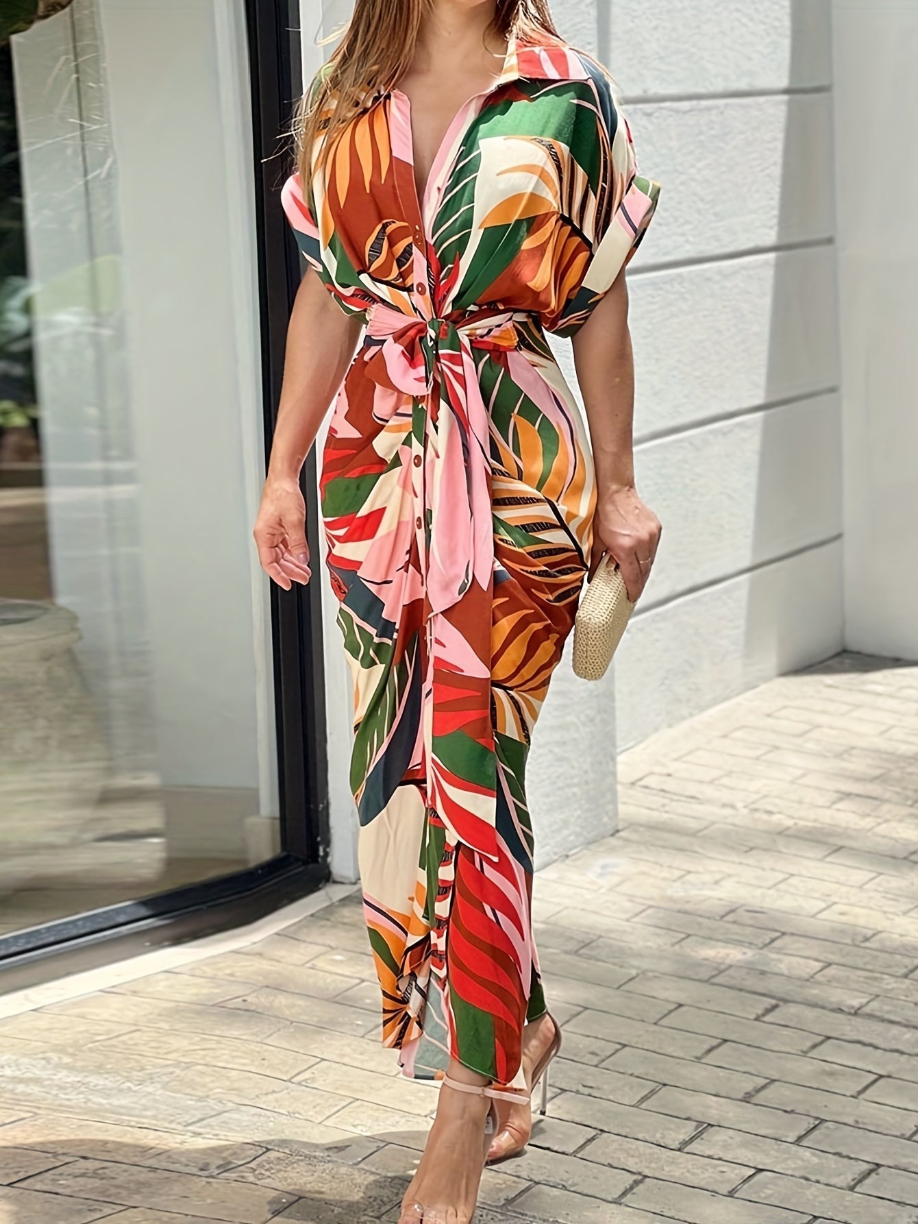 Meliora | Elegantes, figurbetontes Kleid mit Print