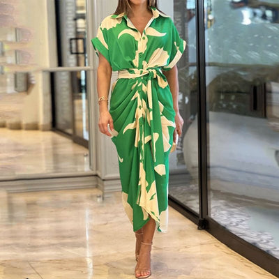 Meliora | Elegantes, figurbetontes Kleid mit Print