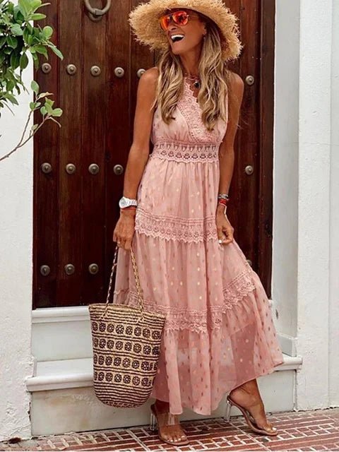 Serelith | Boho-Maxikleid aus Spitze