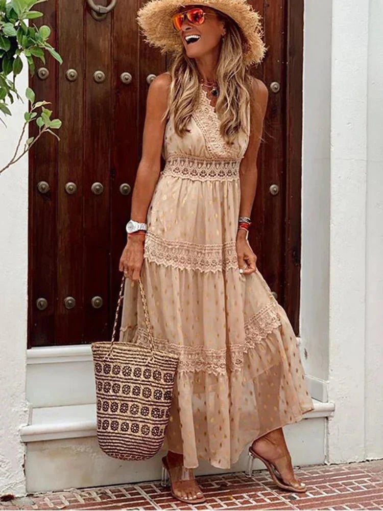 Serelith | Boho-Maxikleid aus Spitze
