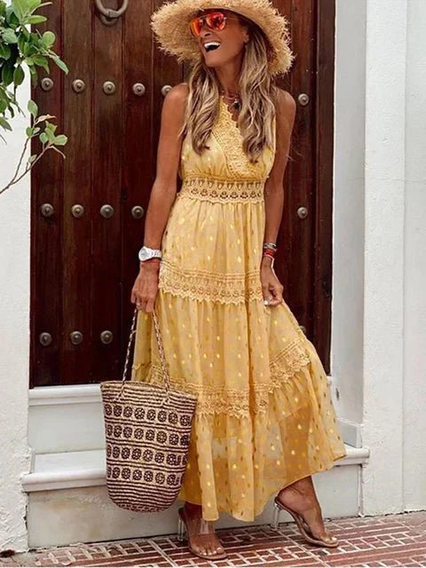 Serelith | Boho-Maxikleid aus Spitze