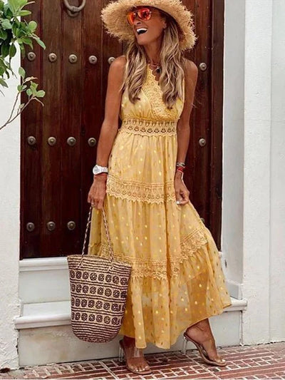 Serelith | Boho-Maxikleid aus Spitze