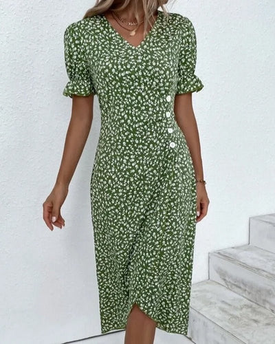 Ellie | Romantisches Kleid mit Blumendruck
