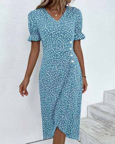 Ellie | Romantisches Kleid mit Blumendruck